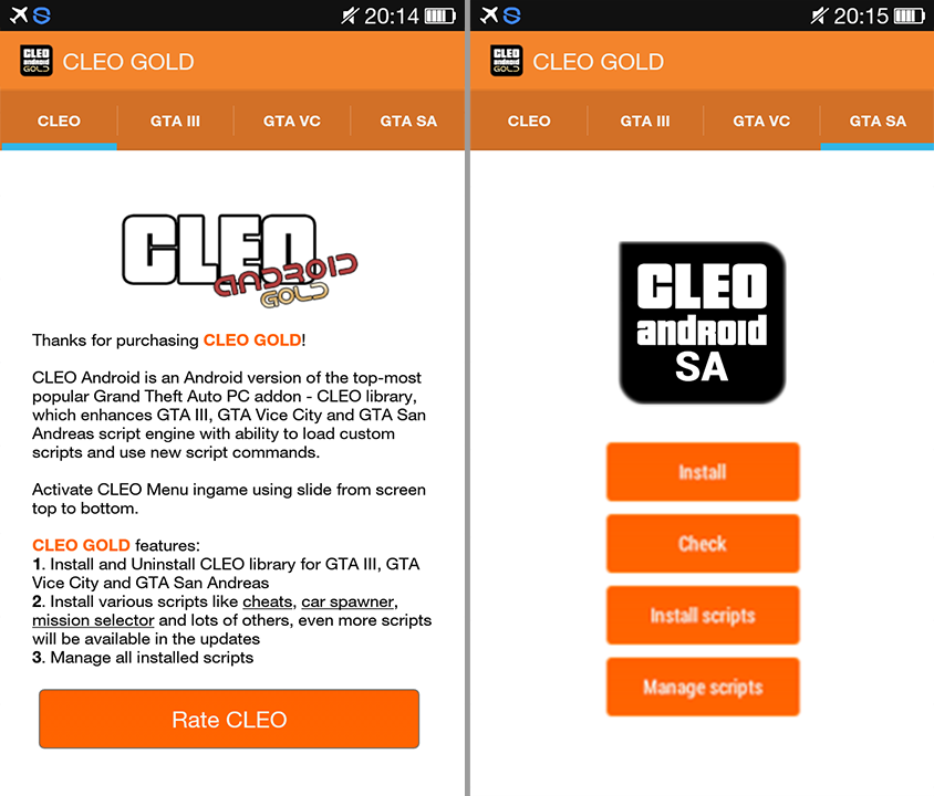 Cleo android sa gold apk free download