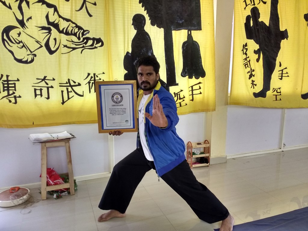 Indian KungFu Warrior Monk Training School of Master Prabhakar Reddy