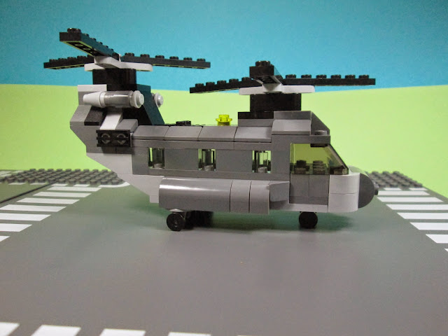 Set LEGO Creator 31003 twin rotors helicopter MOD Helicóptero CHINOOK cinzento 