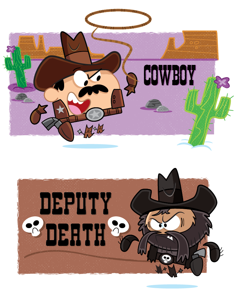 Millertoons WESTERN COWBOY STANDOFF