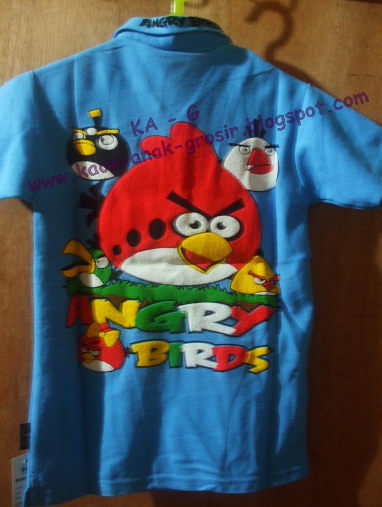  Kaos  Anak  Grosir KA G Kaos  Polo  Angry Birds