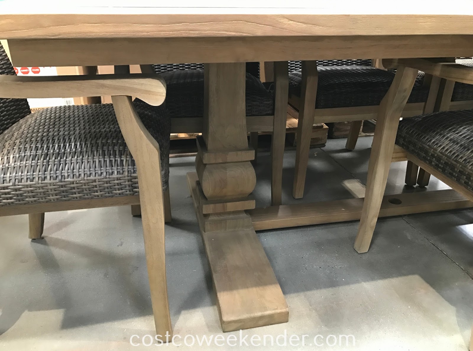 9piece Teak Dining Set Costco Weekender