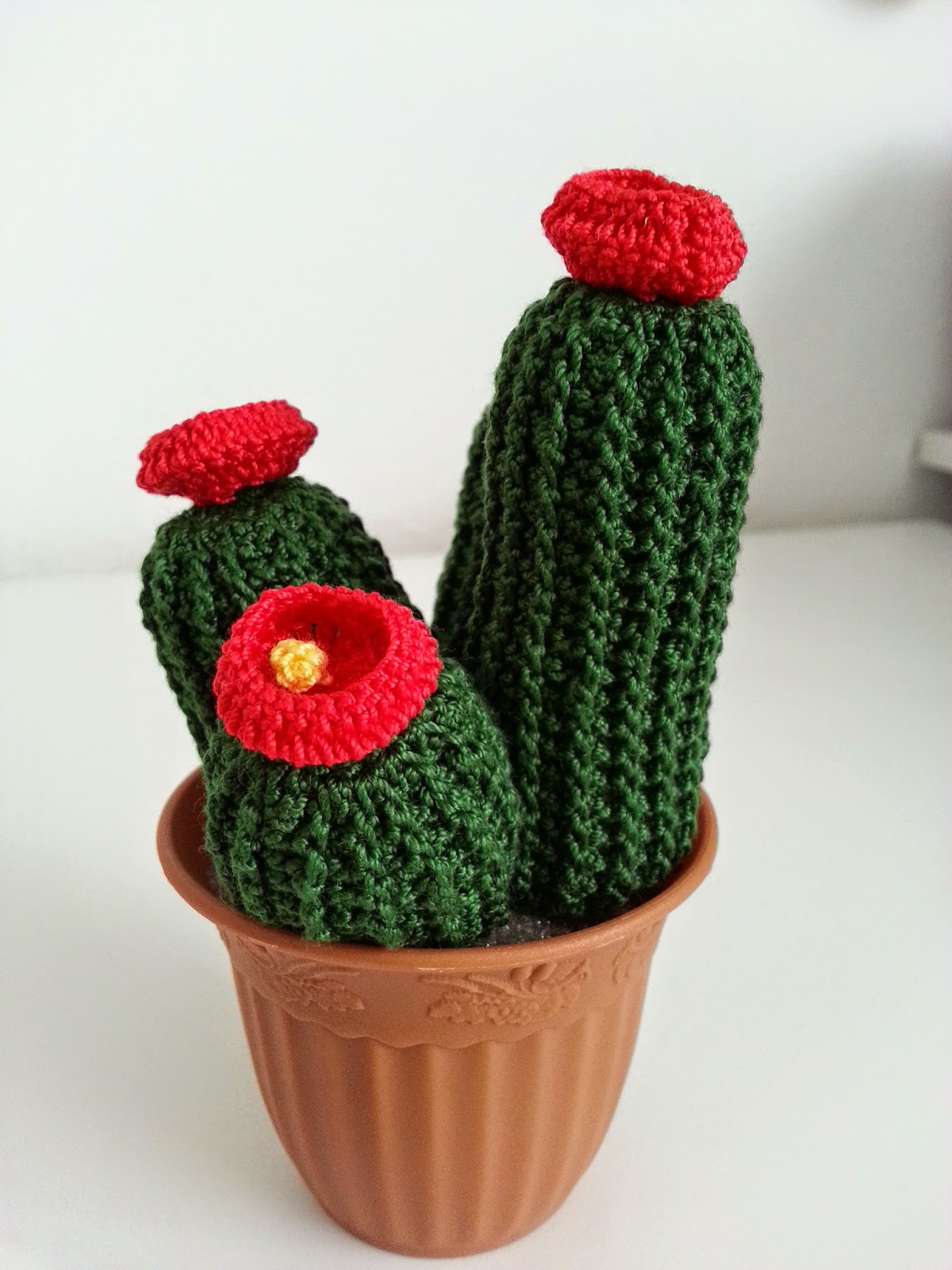 Il Blog di Sam How to crochet a succulent plant with red flowers