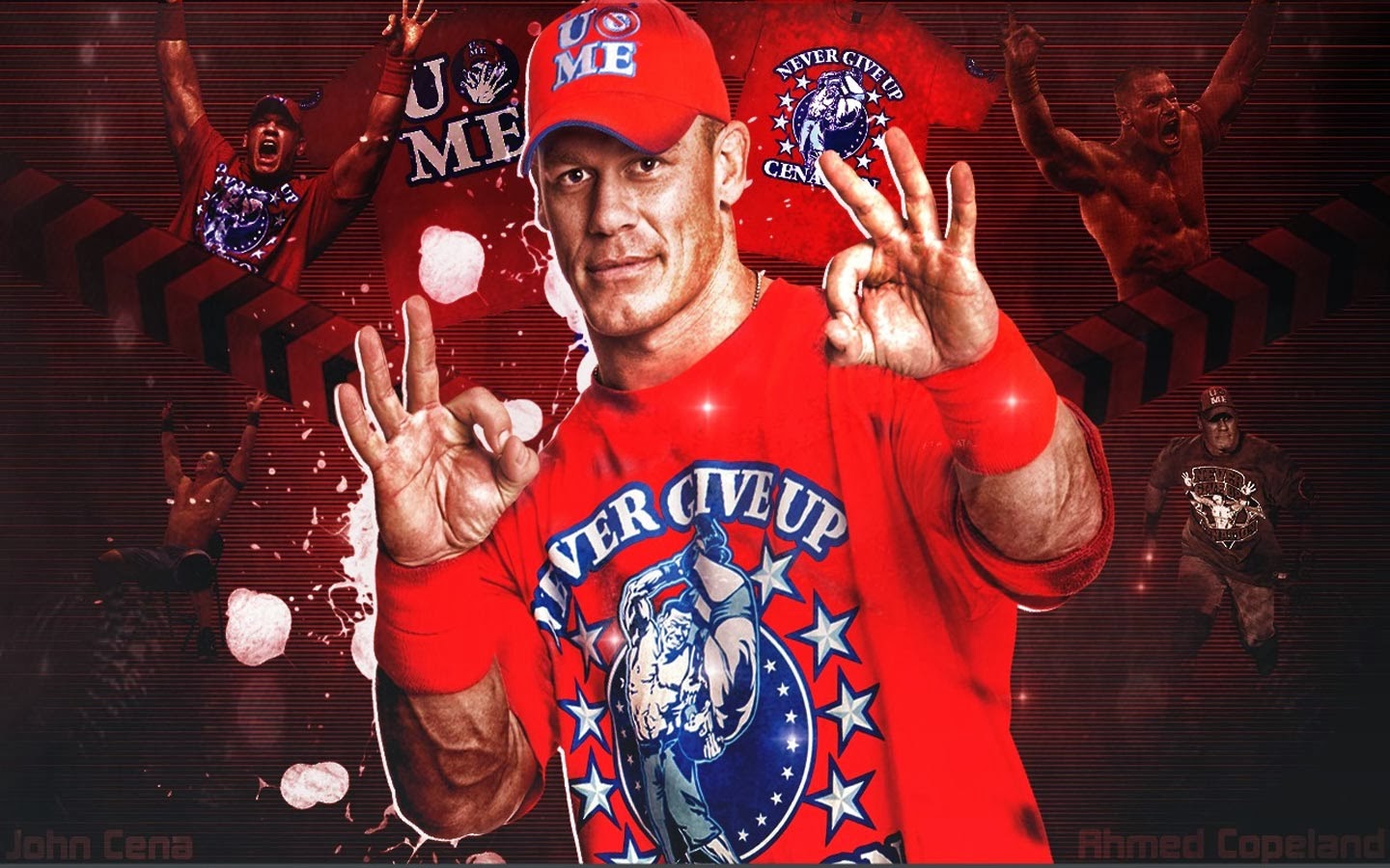 Wallpapers: John Cena Yellow Shirt John cena never give up rally ...