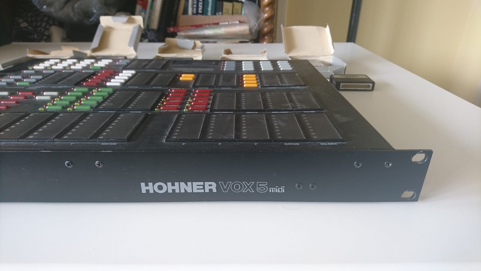 MATRIXSYNTH Hohner Vox 5 Accordion Midi Expander / Module (?) With Cartidges