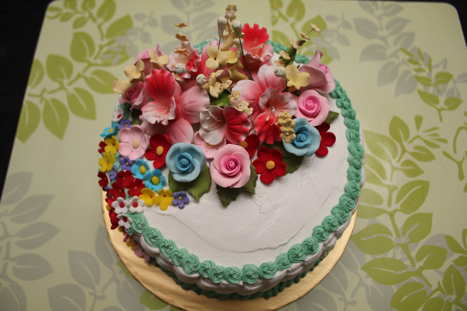 My Cute Pink Hand Mixer Checkered cake