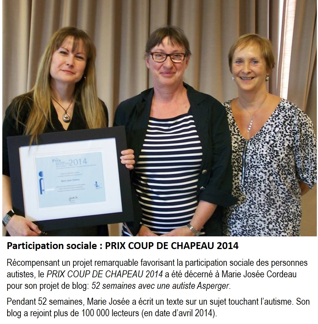 Prix Coup de Chapeau 2014