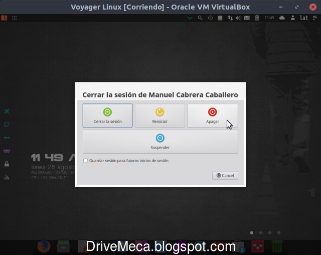 Recuerda apagar correctamente tu equipo opensource al terminar Recuerda apagar correctamente tu equipo opensource al terminar