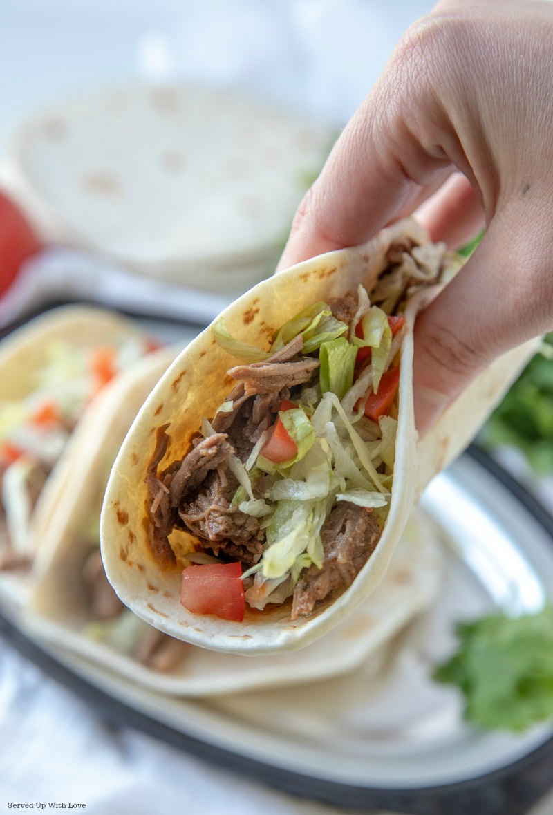 Crock Pot Shredded Beef Tacos Served Up With Love