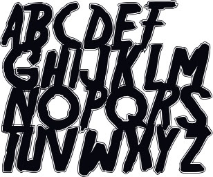 Graffiti Letters font, Graffiti Alphabet A-Z