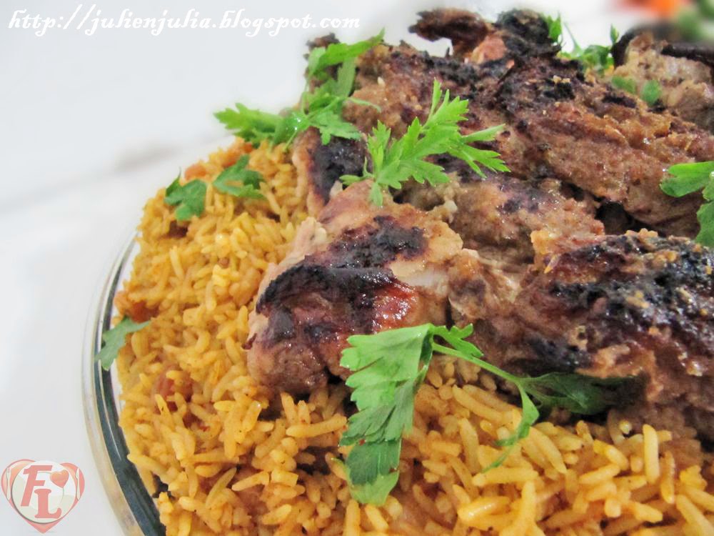 Kabsa Roasted Lamb Leg كبسة ريش الضأن مع فخذة الضأن المشوية