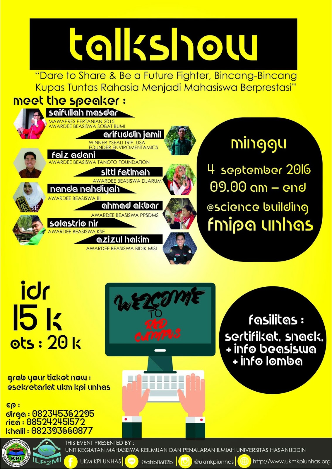 Talkshow Welcome To The Red Campus Ukm Kpi Unhas