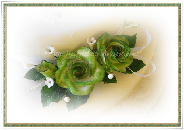 Verdi rose - Green Roses cake