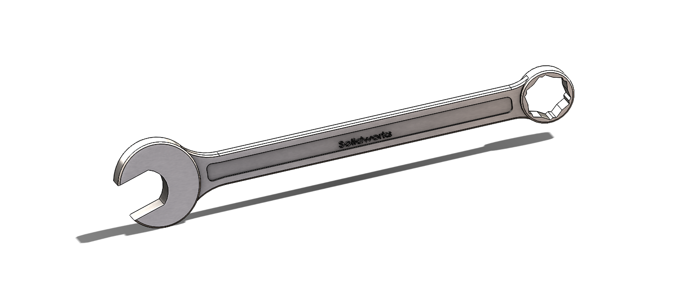 Combination Spanner Solidworks CAD