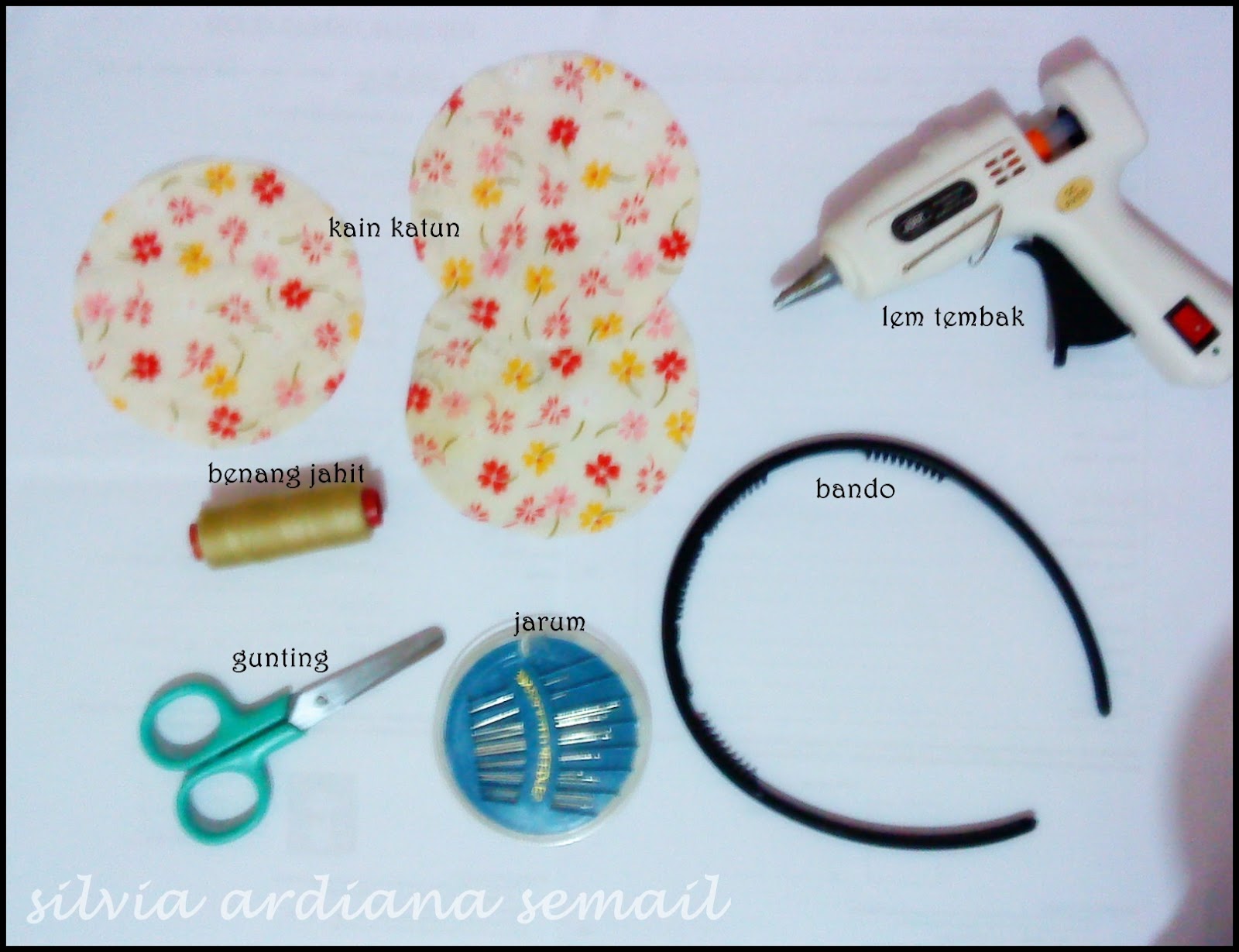 Pengetahuan umum : Aksesoris dari Kain Katun Perca : Bunga Yoyo