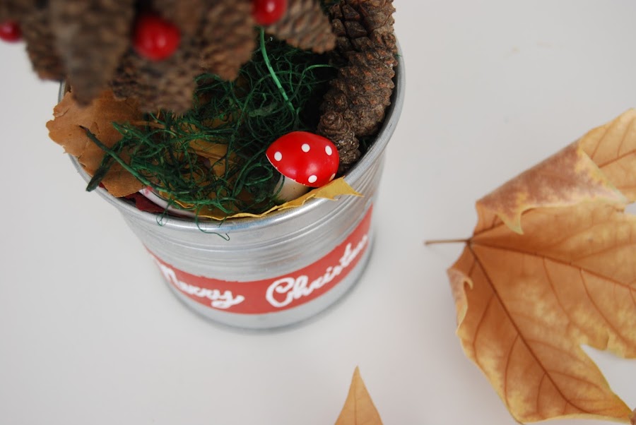 tutorial árbol de piñas para navidad