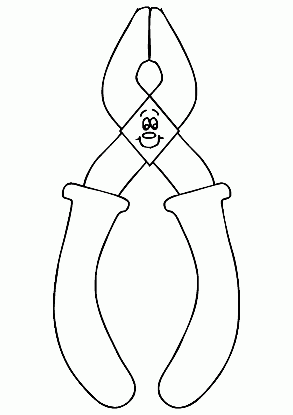 Gambar Mewarnai Tang, Tang-nya Lucu Loh - Contoh Anak PAUD