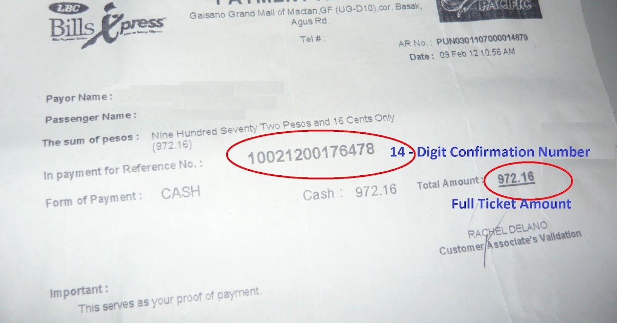 How To Pay Cebu Pacific via LBC Food, Travel and Whatevs