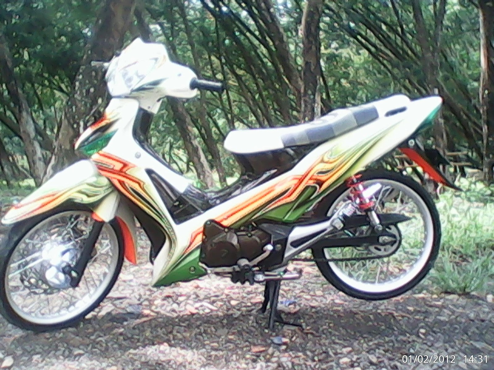 Modifikasi Motor Supra X 125 Airbrush Modifikasi Motor Bebek