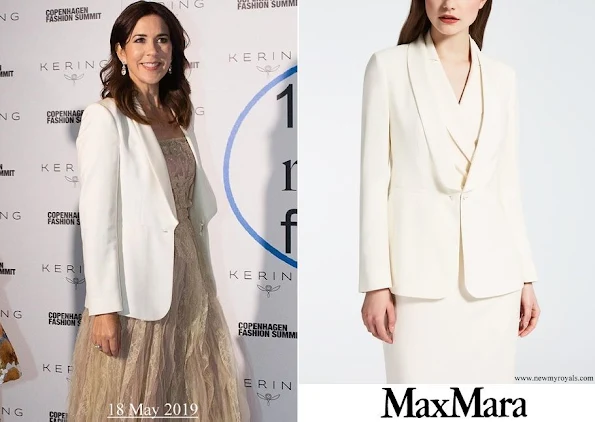 Crown Princess Mary wore MAX MARA Silk Panama Jacket