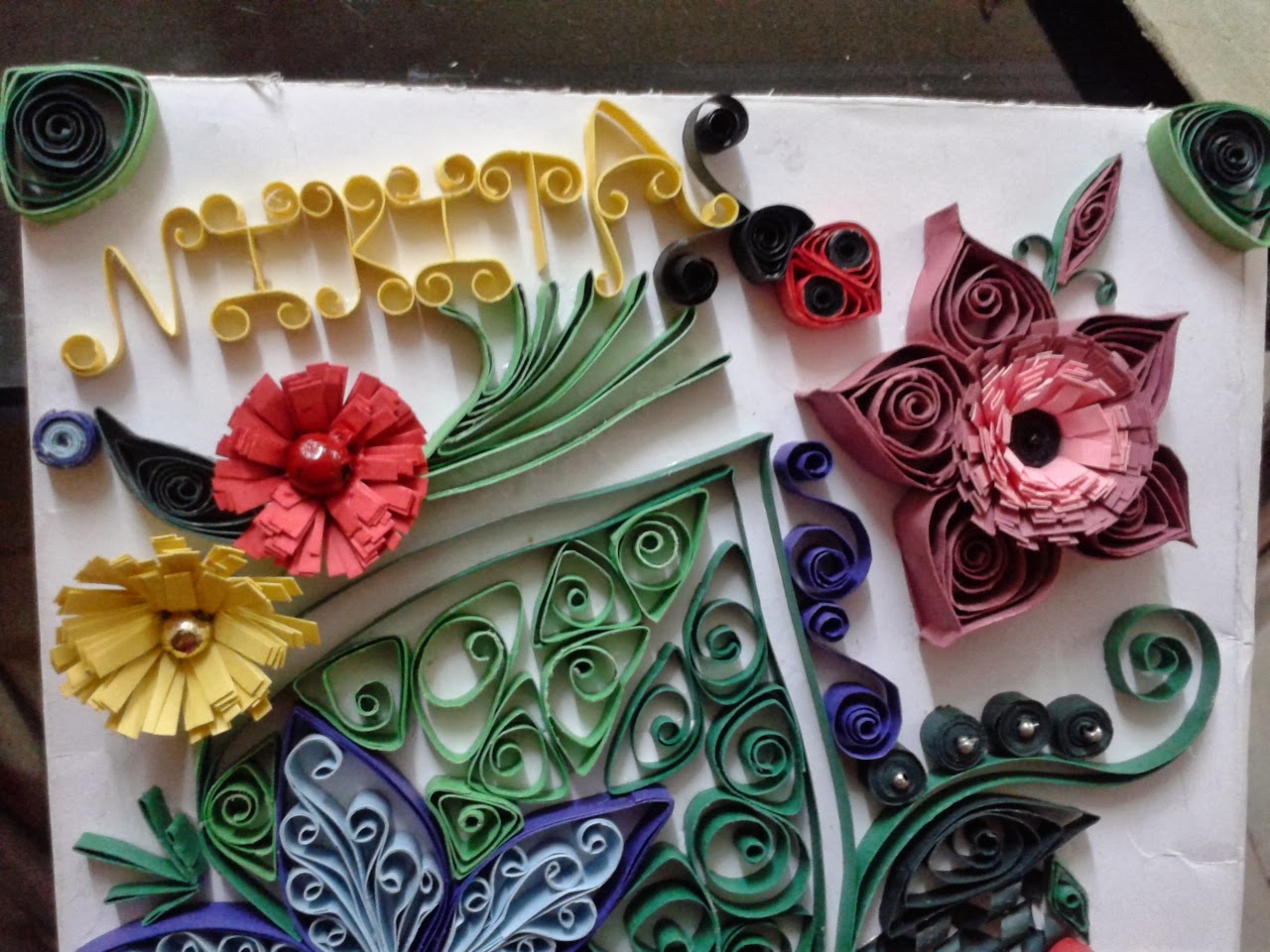 My passion for paper quilling My first paper quilling project