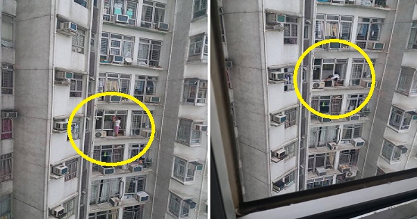 Despite gov’t ban, HK domestic worker spotted cleaning 24-story ledge