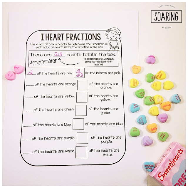 Do you have lots of left over candy hearts from Valentine's Day and aren't sure what to do with them? Here are some quick and easy ideas on ways you can use them for math review in your classroom! Free recording sheets included! 