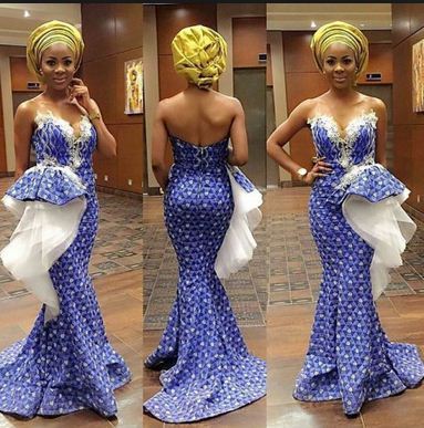aso ebi styles for lace 2018