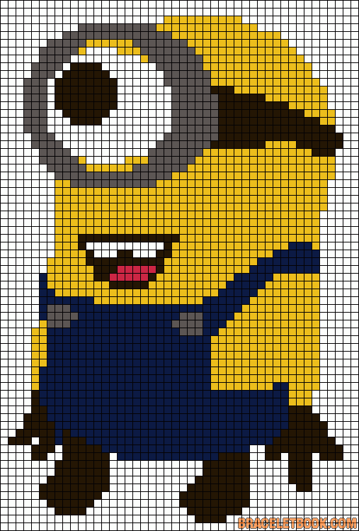 Minion Pixel Art Grid