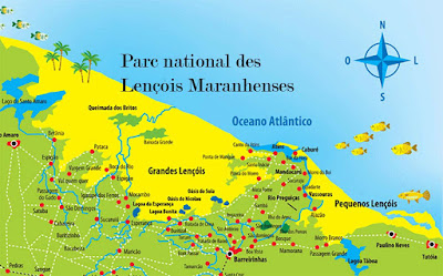 Les lagunes des Lençόis Maranhenses au Brésil