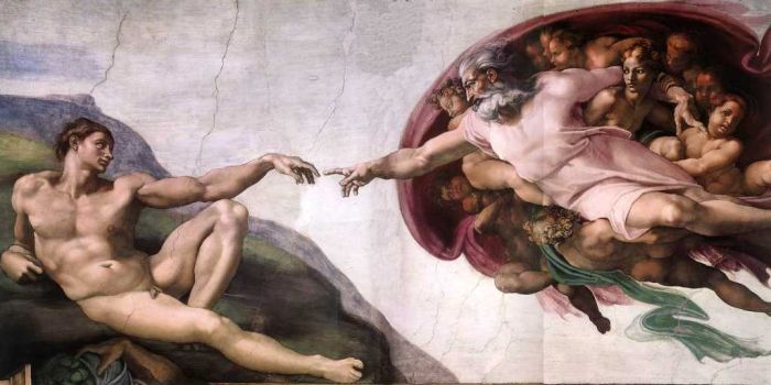 The Creation Of Adam (1511) By Buonarroti Michelangelo