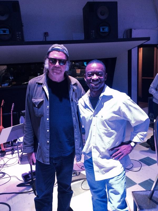 Neil Young, Clayton Cameron via Twitter Neil Young, Clayton Cameron via Twitter