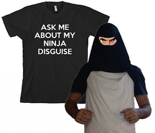 Diseño de camiseta ingeniosa con Ninja