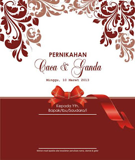 Contoh Undangan Pernikahan di Yogyakarta
