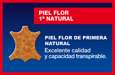 Piel natural Piel flor 1ª natural - Excelente calidad y capacidad transpirable