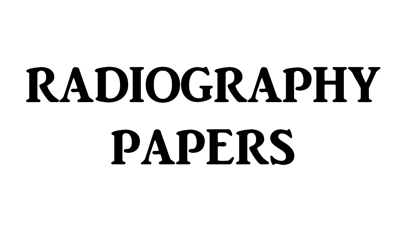 Radiography Papers