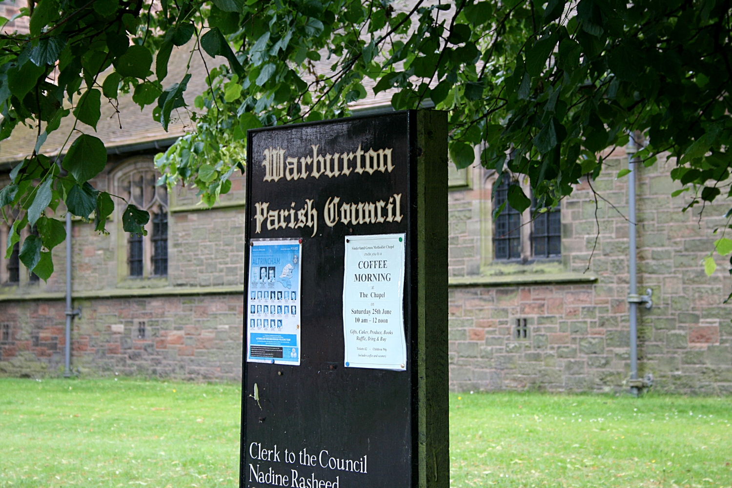 Memorials Warburton, Lymm, Cheshire