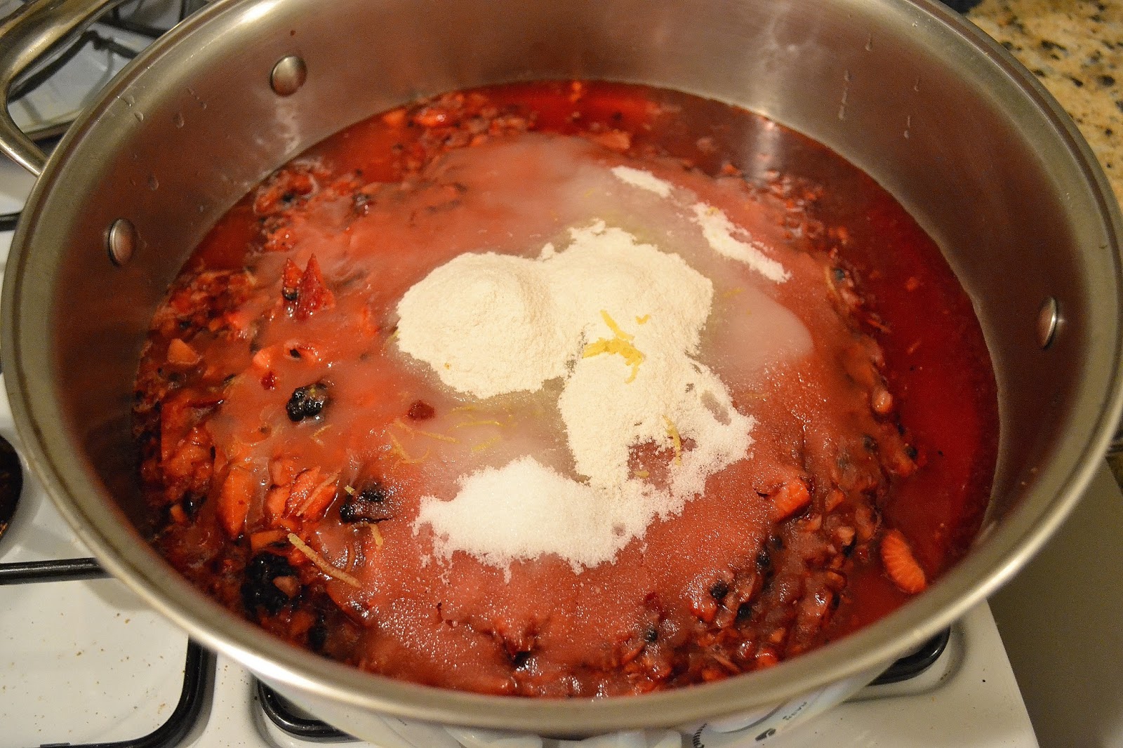 ...with a lil' twist Strawberry, Blackberry and Lemon Zest Jam