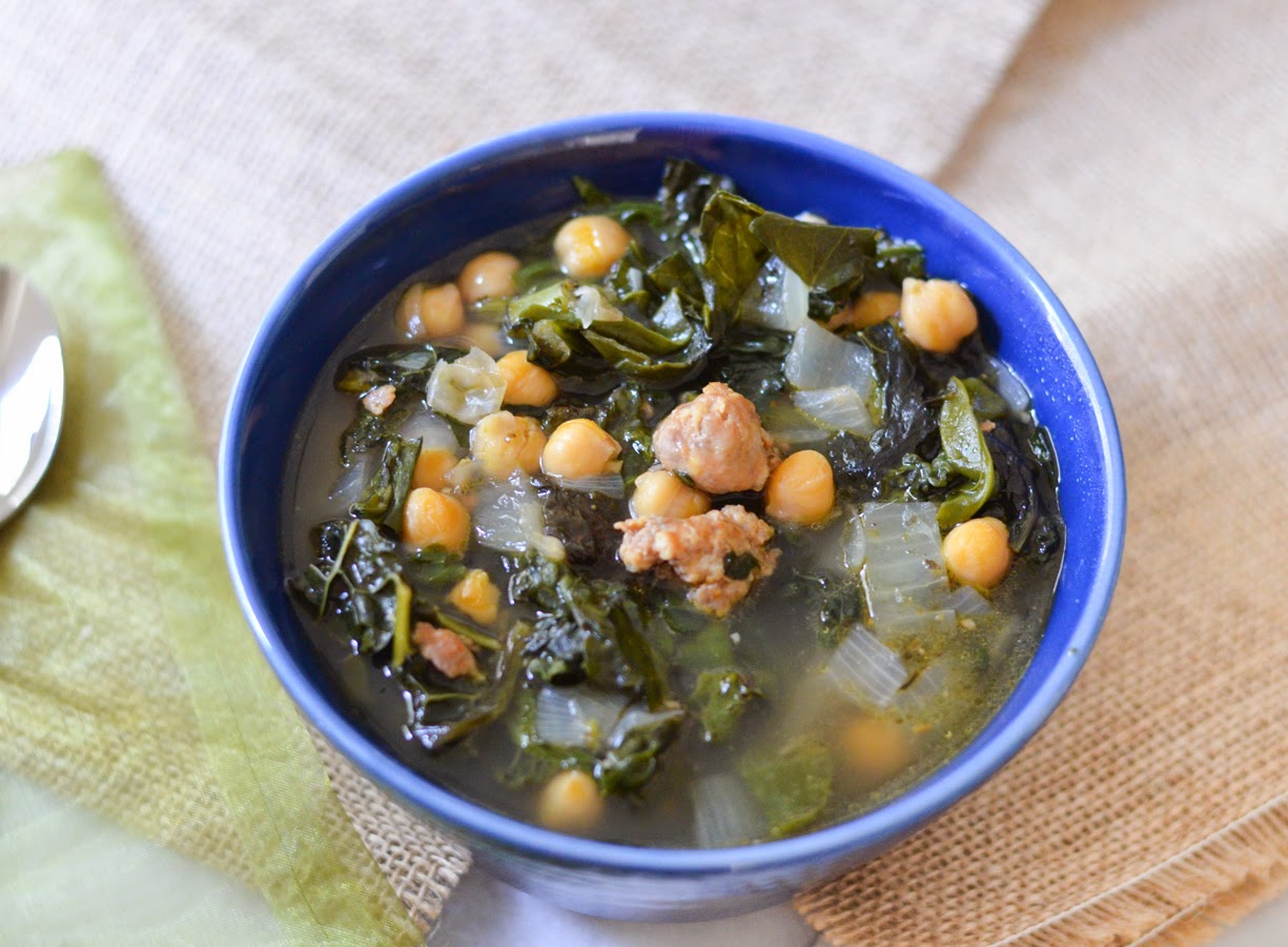 Luci's Morsels Sweet Italian Sausage + Greens Soup