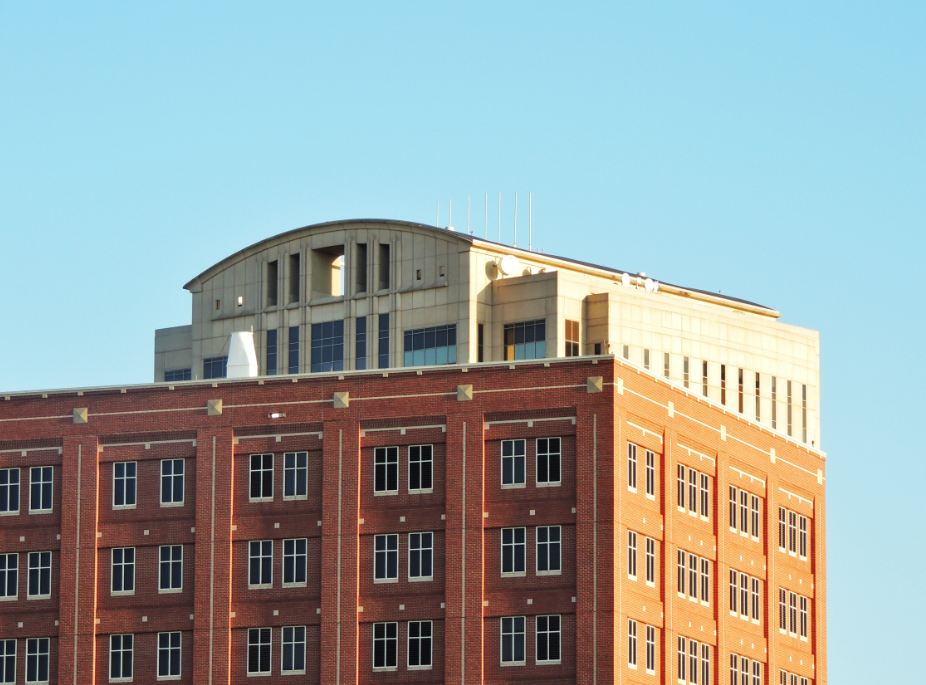 Houston in Pics Harris County Jail on the banks of Buffalo Bayou