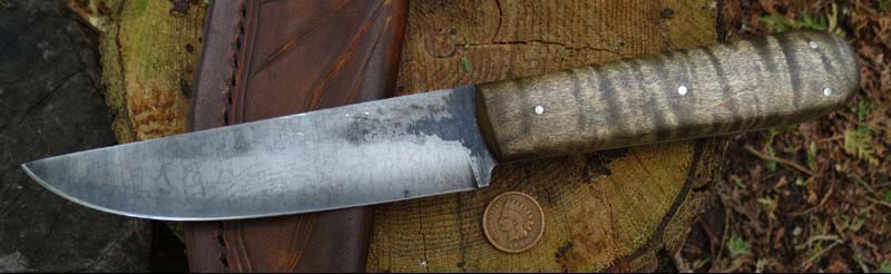 ML Knives Blog Straight back Frontier style knife and a ML Knives Blog Straight back Frontier style knife and a