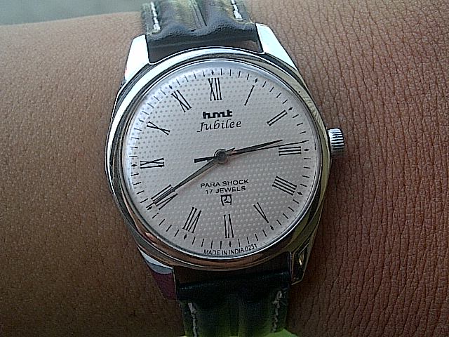 Jam tangan kuno antik dan MODERN: HMT JUBILEE Texture Roman DIAL MADE