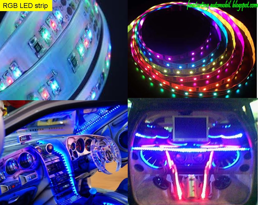 Fire Starting Automobil Diy Lampu Neon, LED Strip pada kereta