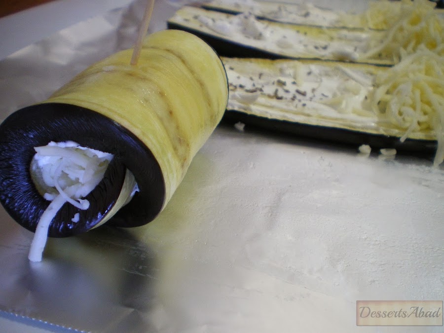 Canelones de berenjenas