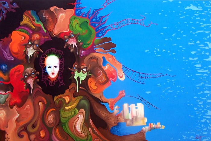 Абстрактные картины. Dominique Lecomte 19