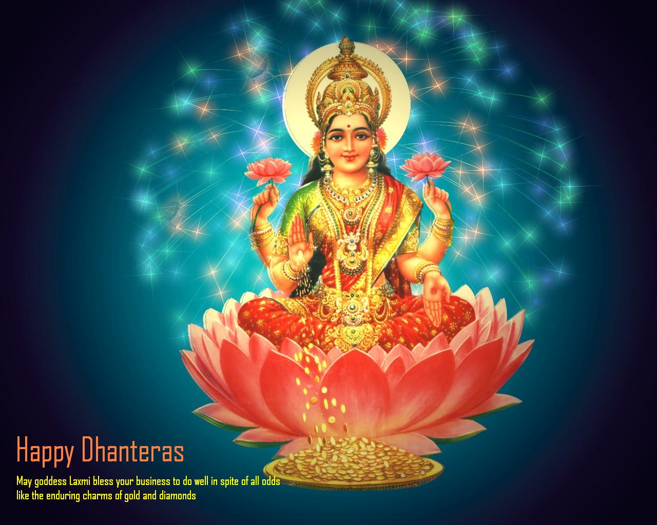 Happy Dhanteras Wishes- Laxmiji Wallpapers ~ Happy Diwali 2013