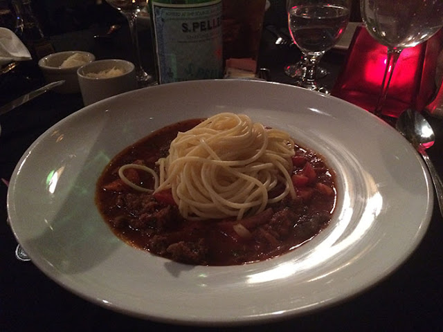 the grill at antlers inn, spaghetti bolognese