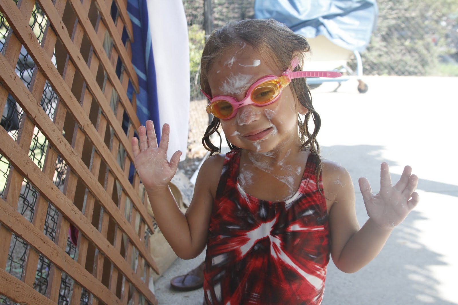 Victoria's Blessings Applying Your Own Suntan Lotion