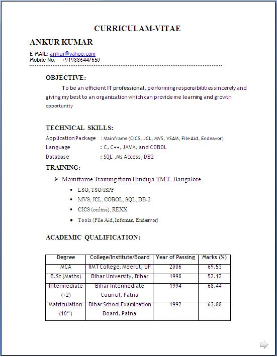 top resume samples