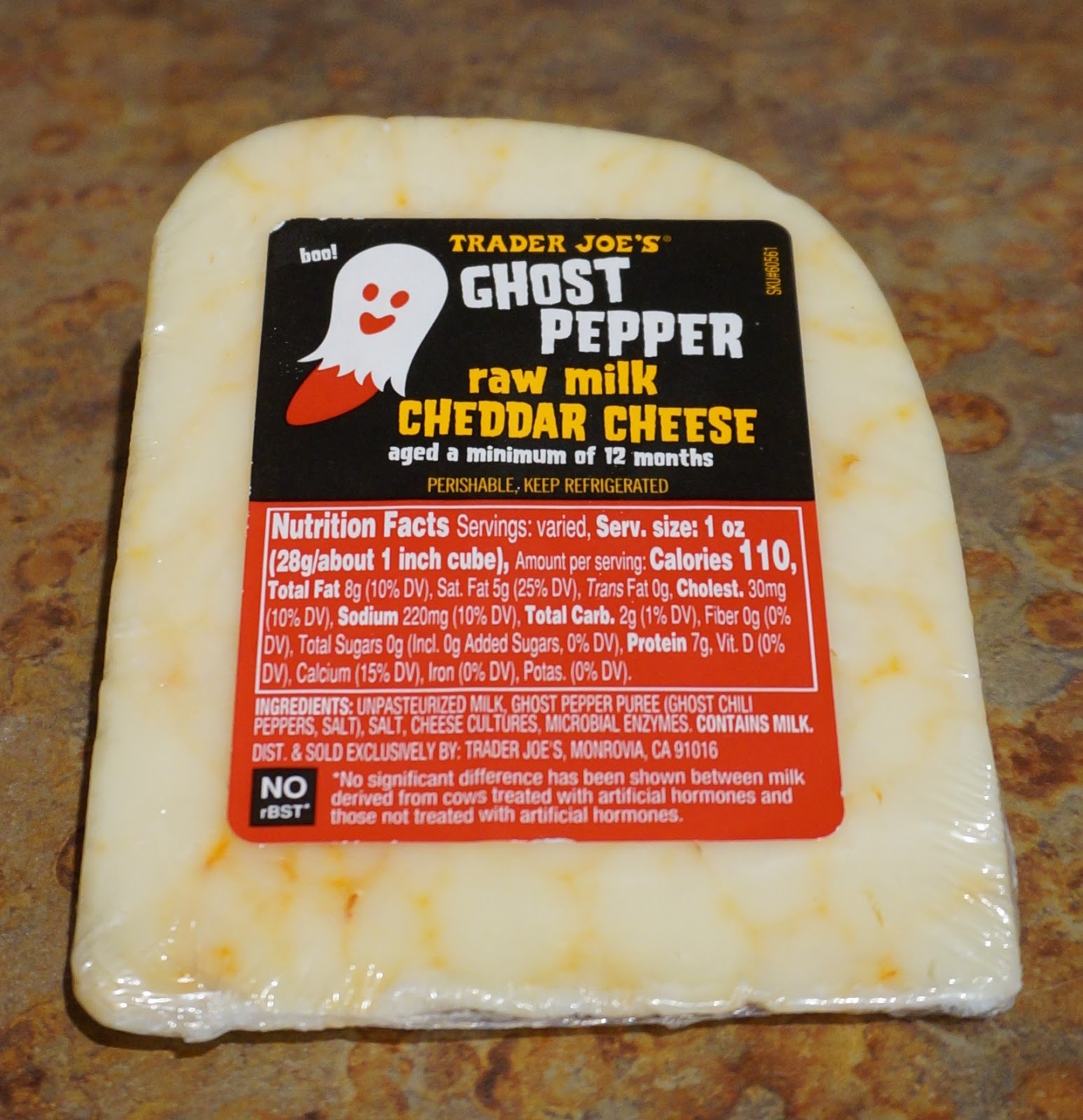 Exploring Trader Joe's Trader Joe's Ghost Pepper Raw Milk Cheddar Cheese
